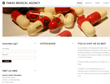 Tablet Screenshot of parasmedicalagencythane.com